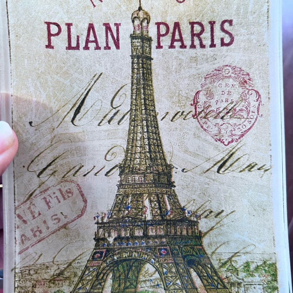 PARIS Unique 5"x7" Glass Paris Eiffel Tower Decorative Tray Great Condition ❤️ - Picture 3 of 3